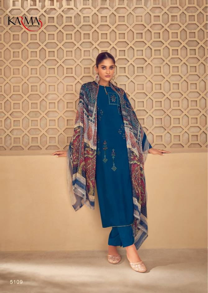 Karma Noor 6 New Stylish Festive Wear Embroidery Salwar Kameez Collection